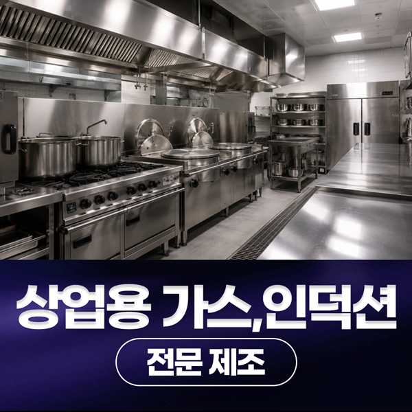 상업용 가스,인덕션 전문 제조 업체 경일주방